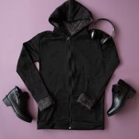 سویشرت زنانه کلاه خز Arzhan (طوسی)