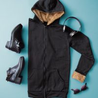 سویشرت زنانه کلاه خز Arzhan (کرمی)