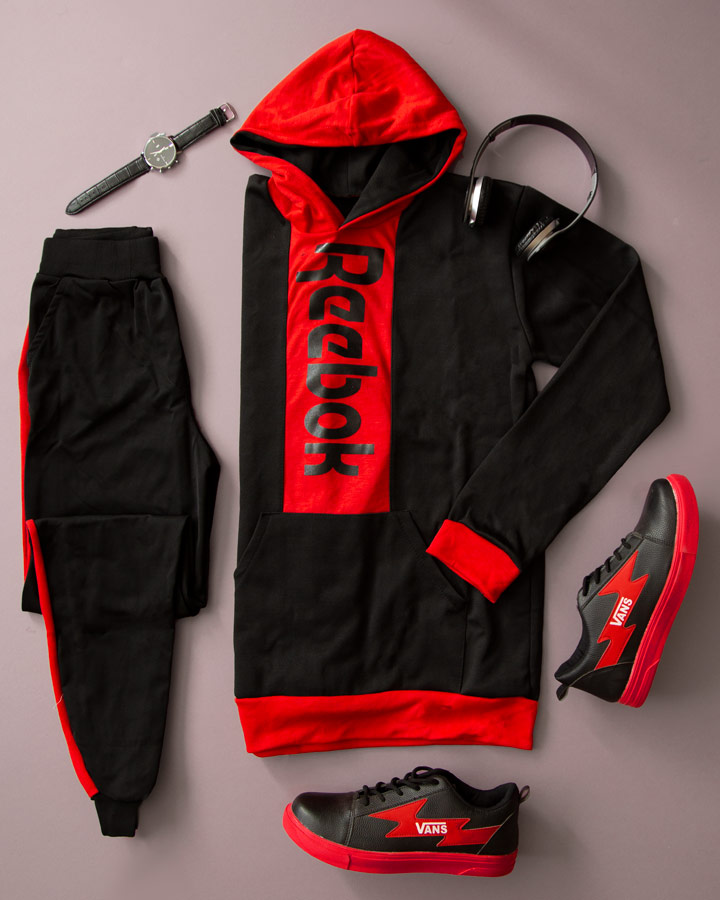 ست سویشرت و شلوار Reebok مدل zigzag (قرمز) - Image 3