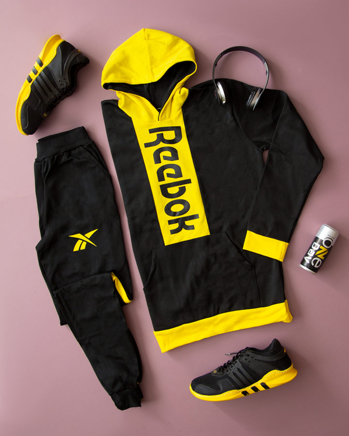 ست سویشرت و شلوار Reebok مدل zigzag (زرد) - Image 3