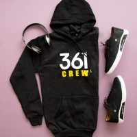 هودی مردانه مدل GREW (مشکی)