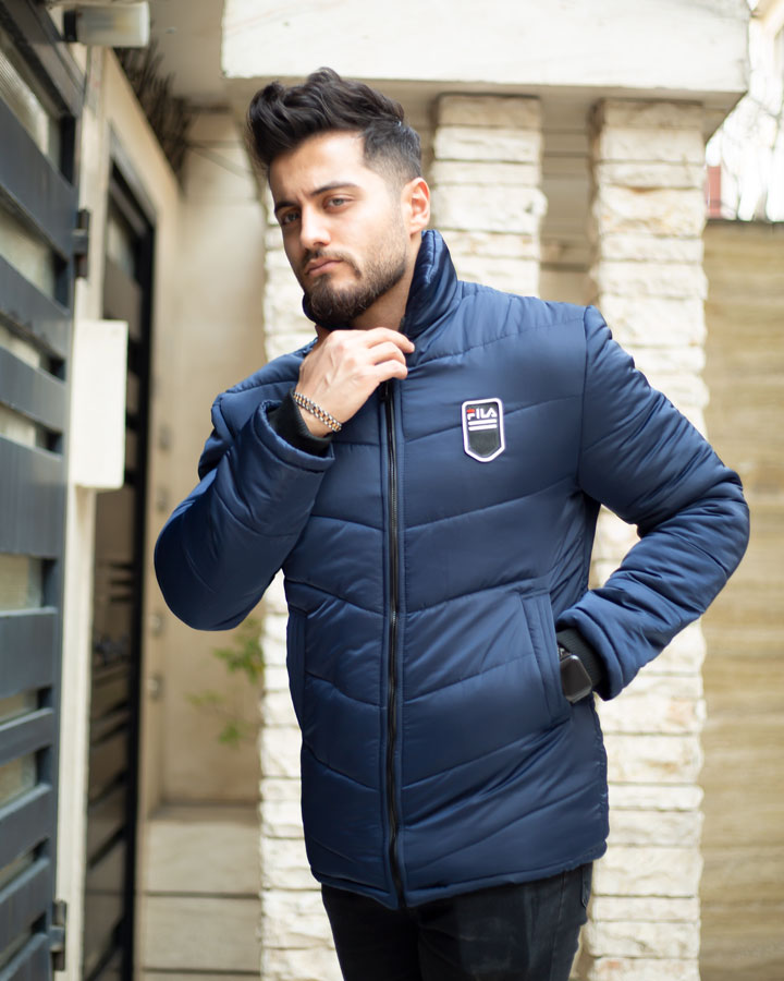 کاپشن مردانه off white مدل Silva (سورمه ای) - Image 6