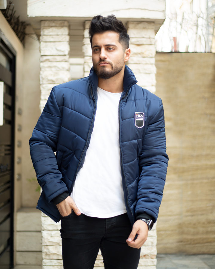 کاپشن مردانه off white مدل Silva (سورمه ای) - Image 7