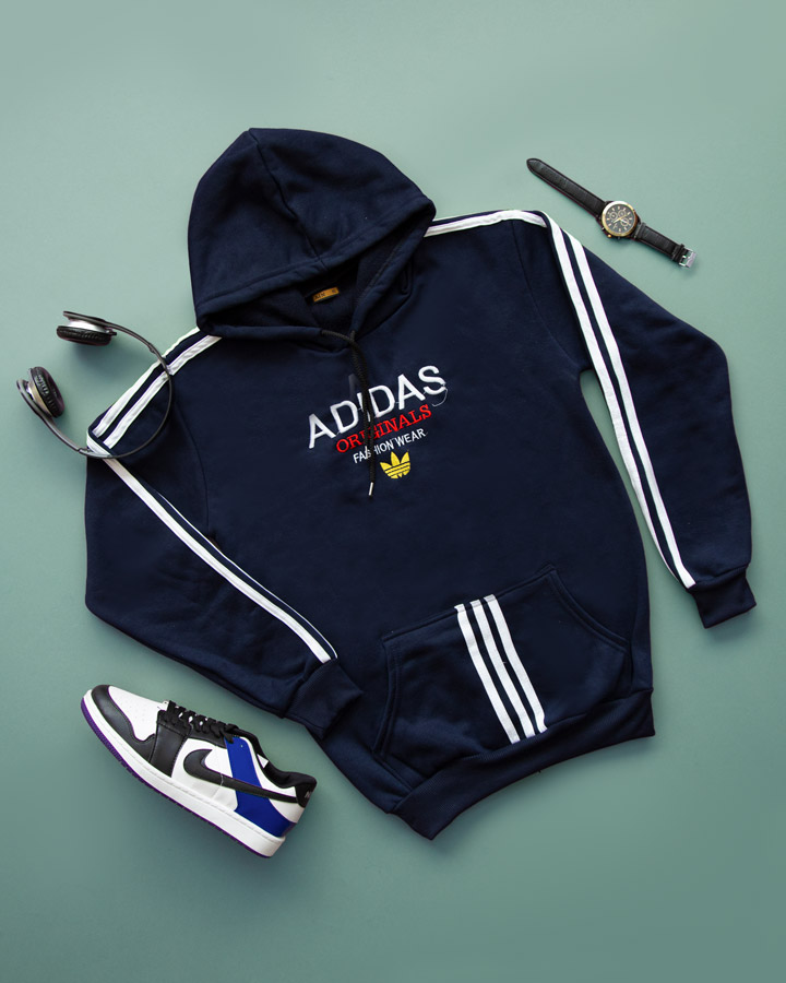 هودی مردانه Adidas مدل Karon (سورمه ای) - Image 3