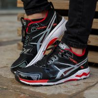 کفش مردانه Asics مدل Gel (مشکی قرمز)