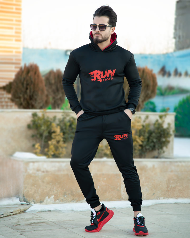 ست سویشرت شلوار مردانه مدل Run - Image 3