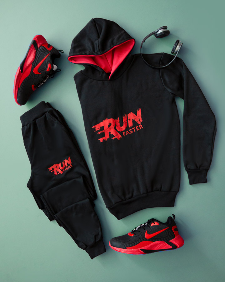 ست سویشرت شلوار مردانه مدل Run - Image 4