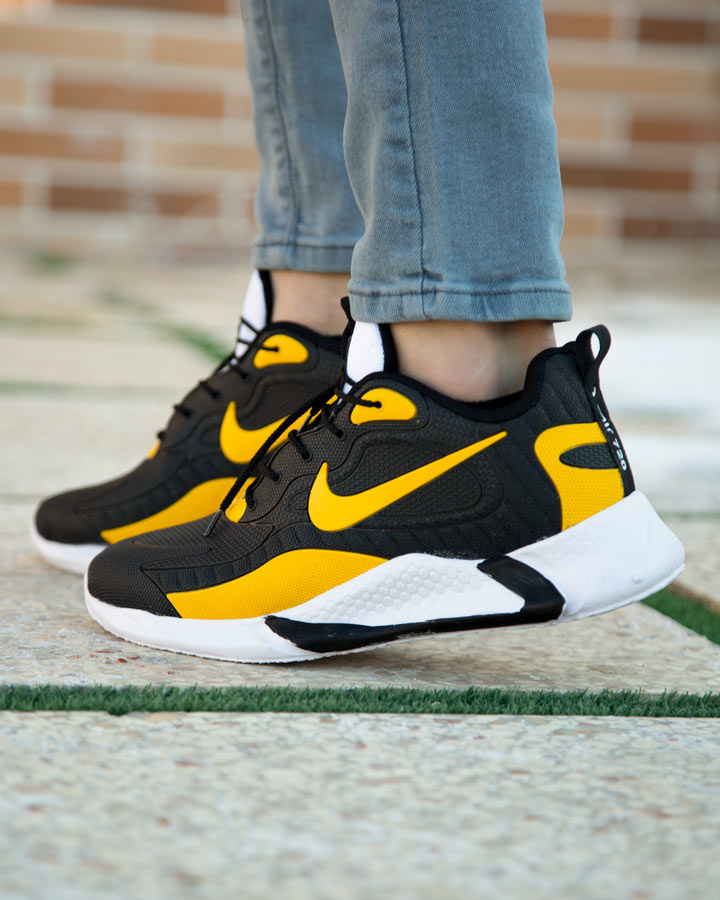 کفش مردانه Nike مدل Air 270 (مشکی زرد) - Image 4