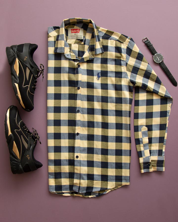 پیراهن مردانه مدل Jachs (لیمویی) - Image 4