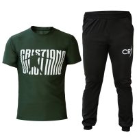 ست تیشرت شلوار مردانه مدل CR7 (سبز)