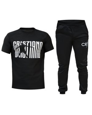 ست تیشرت و شلوار مدل CR7 (مشکی)