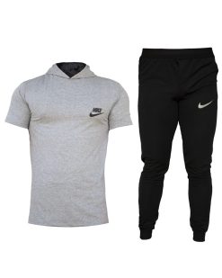 ست تیشرت شلوار مردانه Nike مدل OLES (طوسی)
