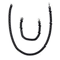 ست گردنبند و دستبند Cartier مدل Zar (مشکی)