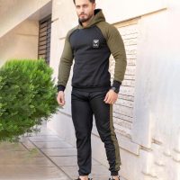 ست سویشرت و شلوار archer (مشکی سبز)