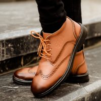 نیم بوت مردانه مدل Rodak (عسلی)