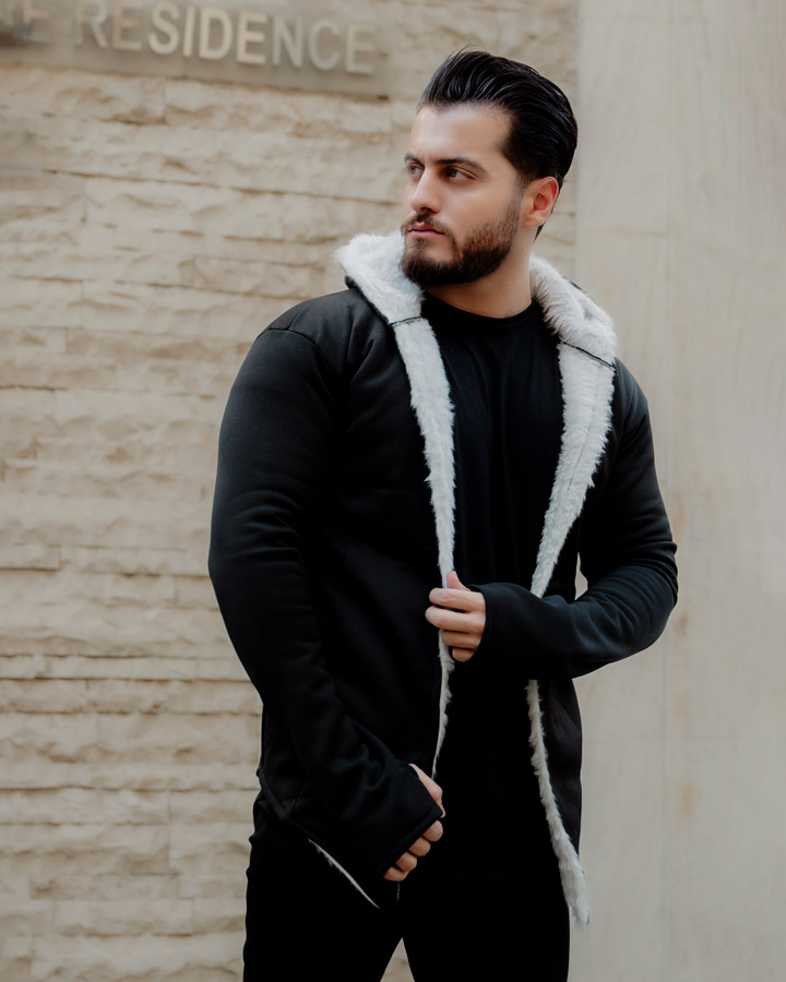 هودی خزدار مردانه مدل Lazar - Image 3