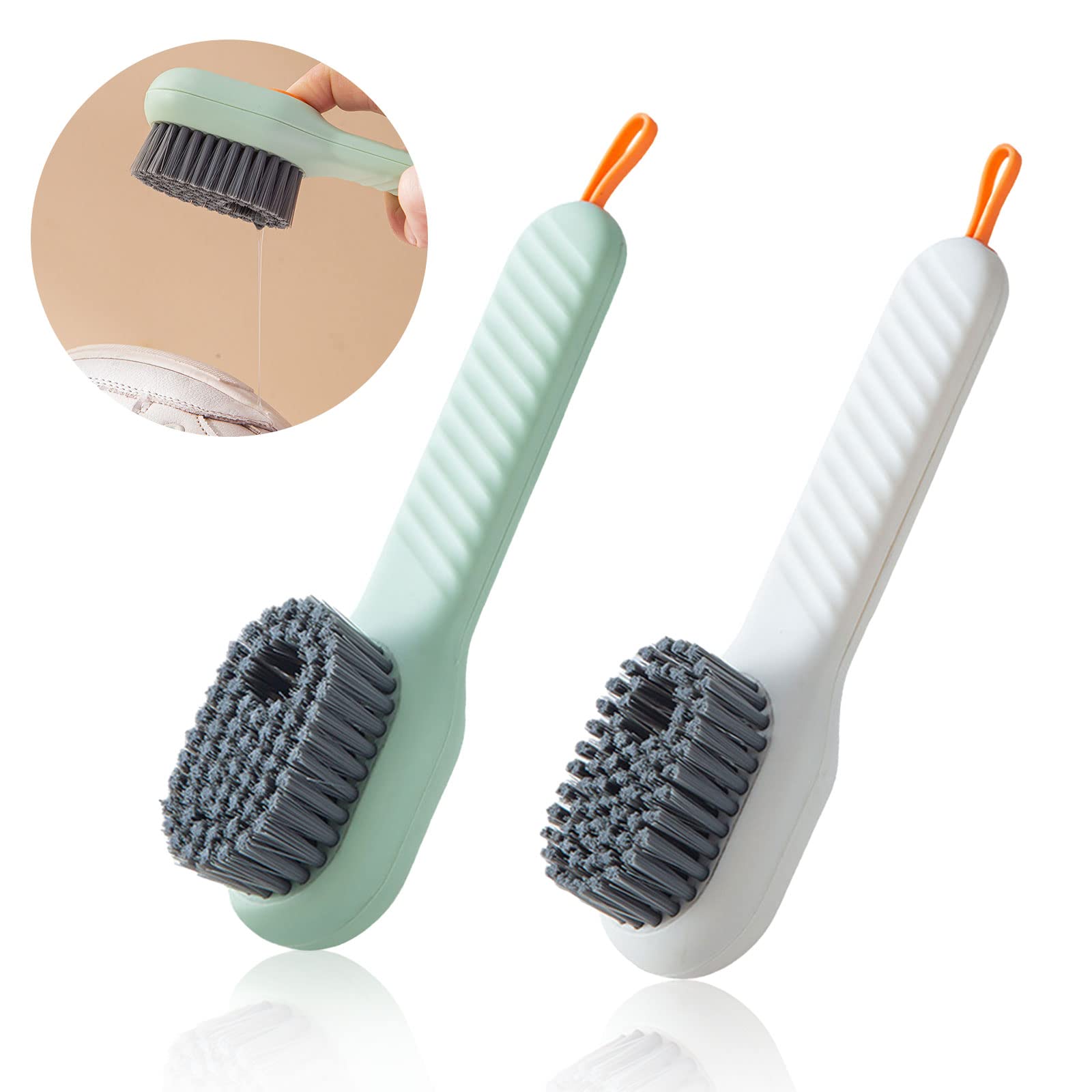فرچه شستشو مخزن دار دسته دار shoe brush - Image 2