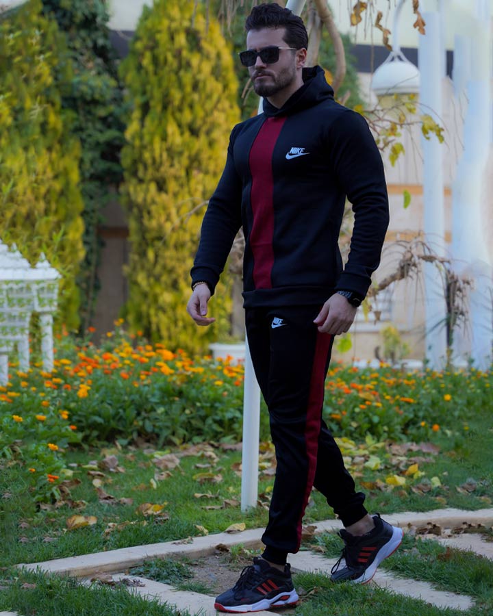 ست سویشرت شلوار Nike مدل Amelia (زرشکی) - Image 4