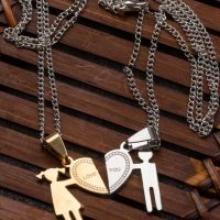 ست گردنبند زنانه و مردانه مدل Fair