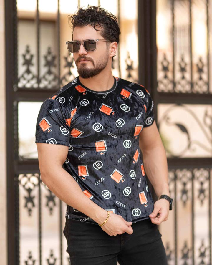 تیشرت مخمل مردانه مدل CUOOl - Image 8