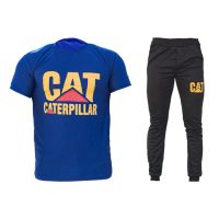 ست تیشرت شلوار مردانه Cat مدل Erpillar (آبی)