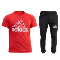 ست تیشرت وشلوار adidas مدل berkan (قرمز)