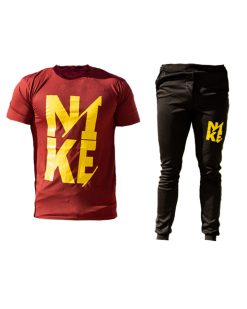 Alternative view of ست تیشرت شلوار مردانه مدل tarkan (زرشکی)