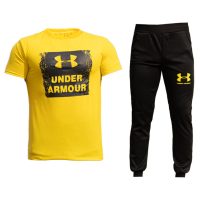 ست تیشرت و شلوار مردانه UNDER ARMOUR (زرد)