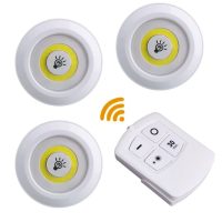 چراغ LED سه تایی ریموت دار  کد 6019
