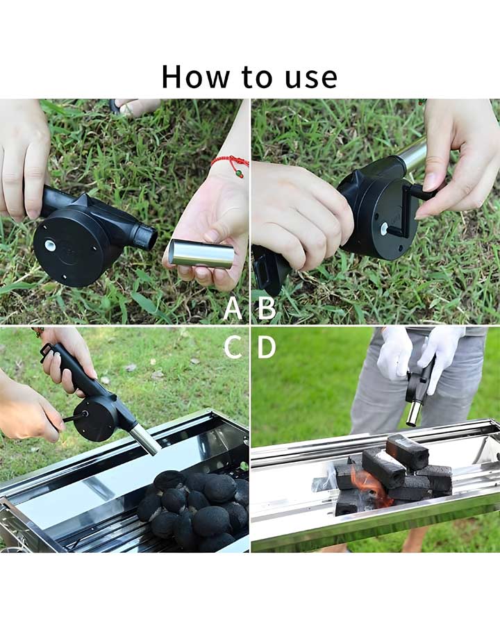 بادبزن باربیکیو فندکی کد6051 - Image 4