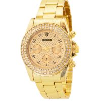 ساعت مچی مردانه مدل ROLEX (طلایی)کد 6066