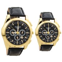 ست ساعت مچی مدل tissot (مشکی طلایی) کد 6073