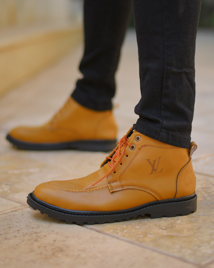 نیم بوت مردانه مدل Petres (خردلی) - Image 6