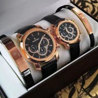 ست ساعت مردانه و زنانه Romanson مدل NeLka (مسی) کد 6152