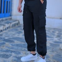 شلوار مردانه کارگو مدل jessica (مشکی ) کد 6150