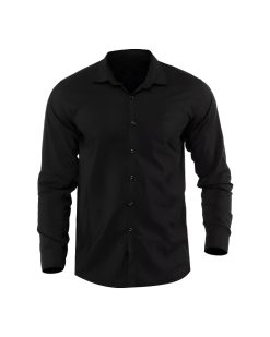 Alternative view of پیراهن مردانه مشکی ساده کد 6275