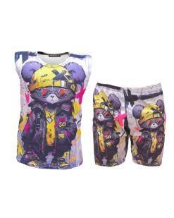 Alternative view of تاپ شلوارک ورزشی مدل Mouse کد 6272