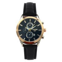 ساعت مردانه cttizen vip (مشکی طلایی )کد 6302