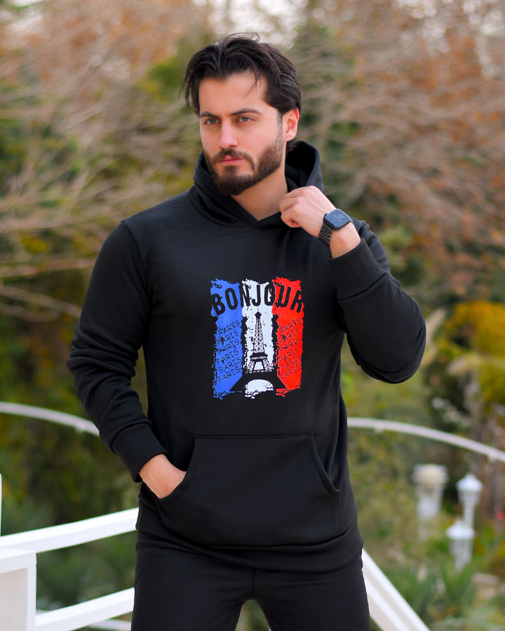 سویشرت مردانه مدل Bonjour کد 6299 - Image 3
