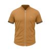 پیراهن نیم آستین مردانه مدل soprx(کرمی) کد6306