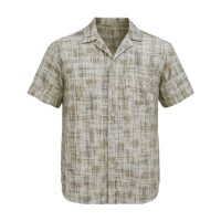 پیراهن نیم استین مردانه مدل Vojak (سفید قهوای) کد 6315