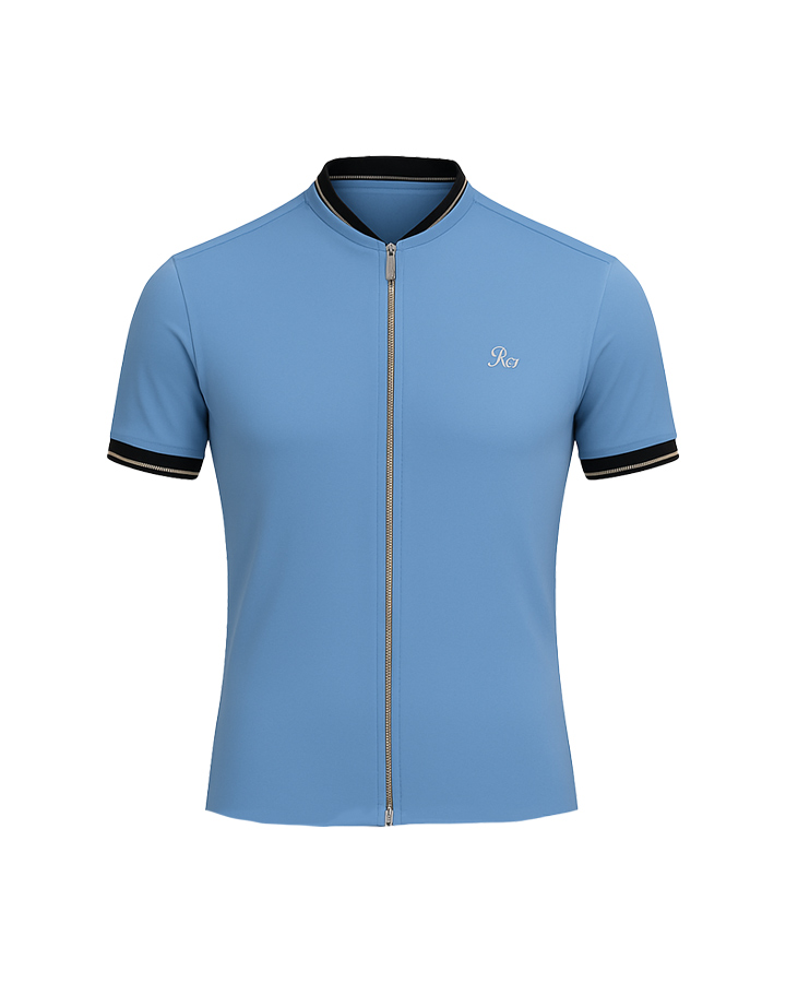 پیراهن نیم استین مردانه مدل Soprx( ابی) کد6324