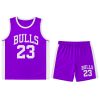 ست تاپ شلوارک Bulls (بنفش) کد 6032