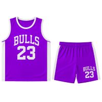 ست تاپ شلوارک Bulls (بنفش) کد 6032