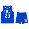 ست تاپ شلوارک Bulls (آبی) کد 6030