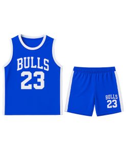 ست تاپ شلوارک Bulls (آبی) کد 6030