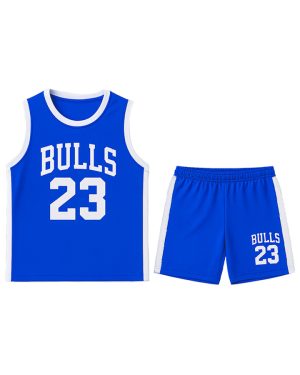 ست تاپ شلوارک Bulls (آبی) کد 6030