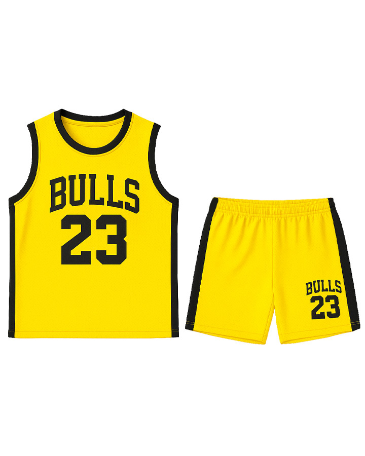 تاپ شلوارک مردانه Bulls (زرد) کد 6046 - Image 2