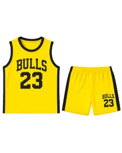 تاپ شلوارک مردانه Bulls (زرد) کد 6046