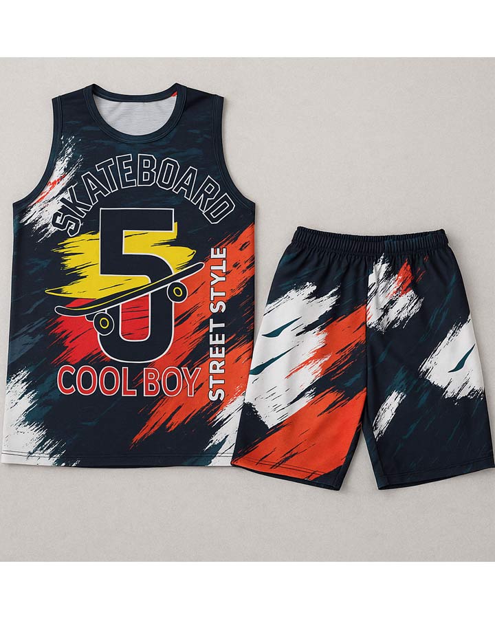 ست تاپ شلوارک مردانه مدل COOL BOYکد (6365) - Image 3
